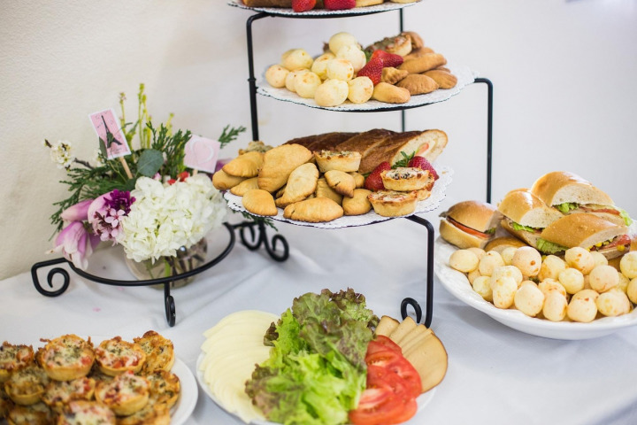 Food platters at an event