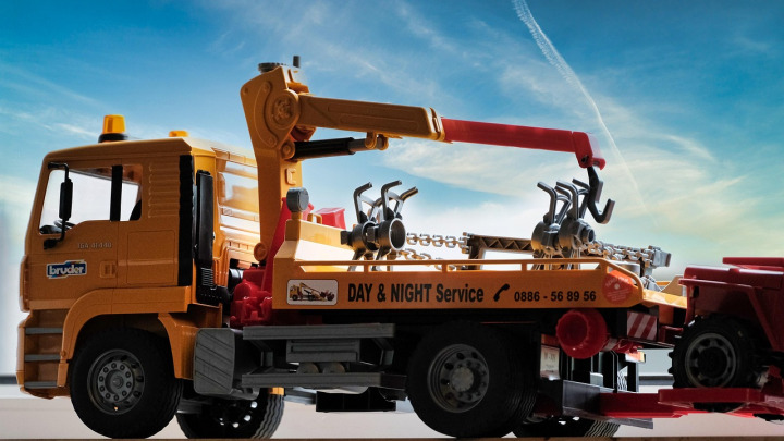 Tow truck ready to help